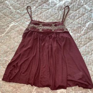Maroon American Eagle Top